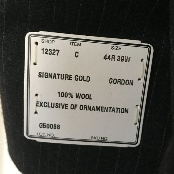 NWT $1095 JAB SIGNATURE GOLD Superfine Stripe 6 Star ⭐⭐⭐⭐⭐⭐ Suit Top Blazer Coat - Picture 8 of 9